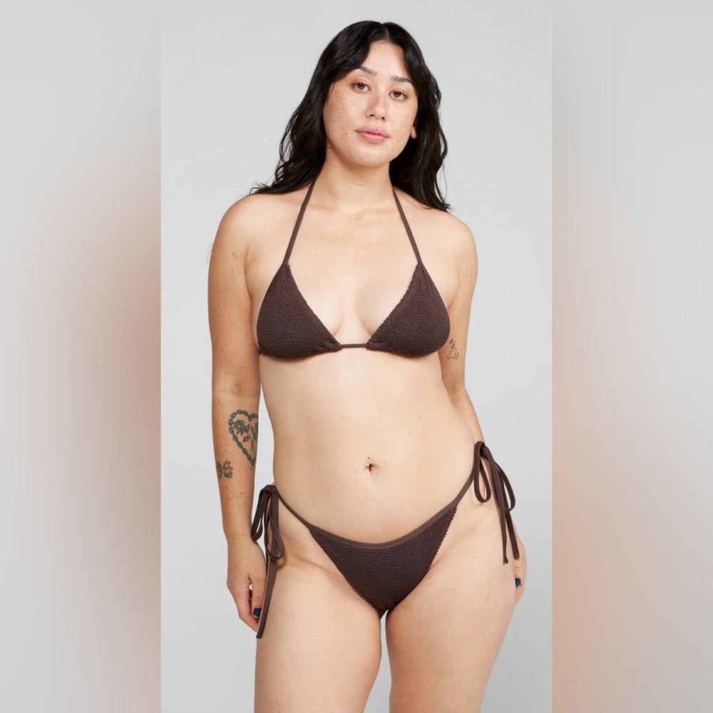 Youswim Zera Side Tie Bikini in Espresso Stretch I